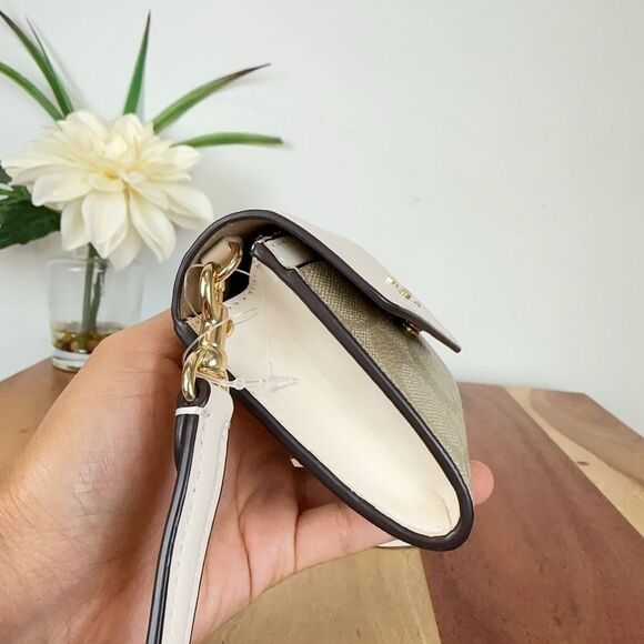 NWT Coach Mini Envelope Wallet With‎ Strap In Signature Canvas - Picture 5 of 9